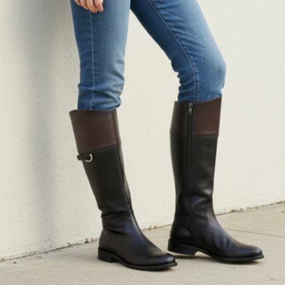 Frye Jayden D-Ring Multi-Tone KneeHigh Riding Boot - Picture 4 of 14